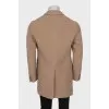Men's brown wool coat