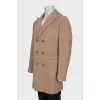 Men's brown wool coat