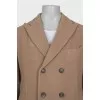 Men's brown wool coat