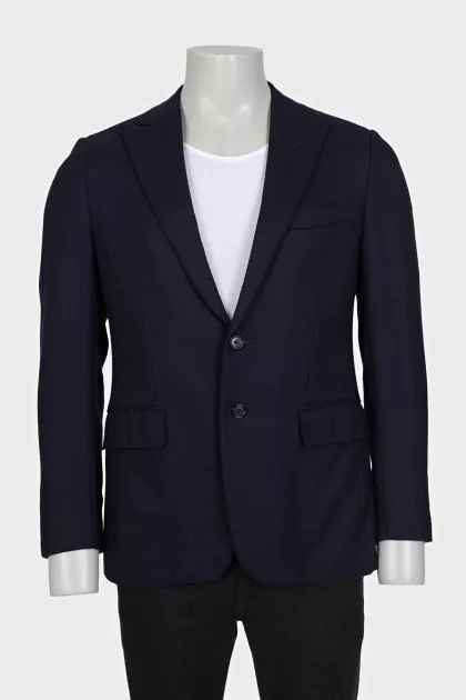 Men's black wool jacket