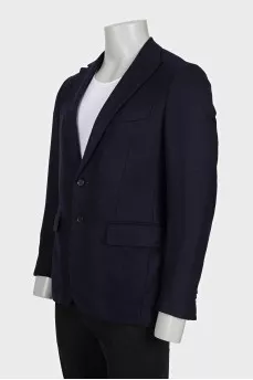 Men's black wool jacket