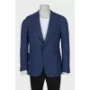 Men's blue button-down jacket