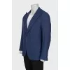 Men's blue button-down jacket