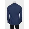 Men's blue button-down jacket