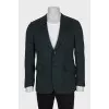 Men's green cashmere jacket