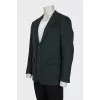 Men's green cashmere jacket