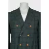 Men's green checkered jacket