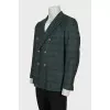 Men's green checkered jacket