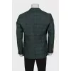 Men's green checkered jacket