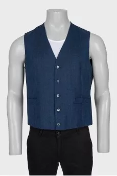 Men's blue vest