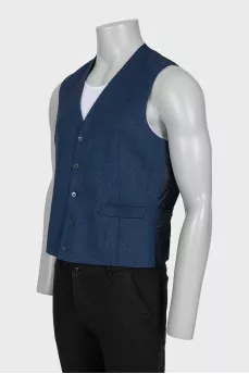 Men's blue vest