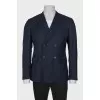 Men's dark blue wool jacket
