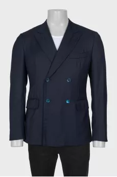 Men's dark blue wool jacket