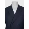 Men's dark blue wool jacket