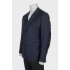 Men's dark blue wool jacket