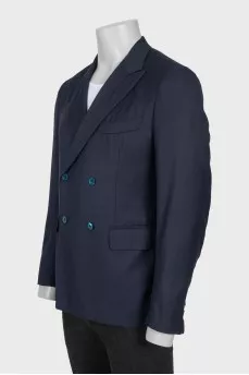 Men's dark blue wool jacket