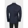 Men's dark blue wool jacket