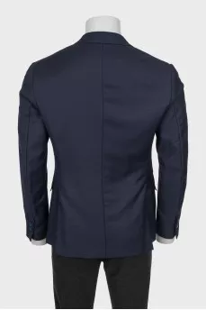 Men's dark blue wool jacket