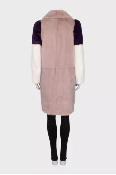 Mink coat of combined colors