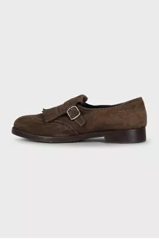 Men's suede slip-on shoes