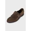 Men's suede slip-on shoes