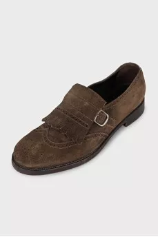 Men's suede slip-on shoes