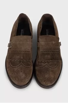 Men's suede slip-on shoes