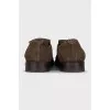 Men's suede slip-on shoes