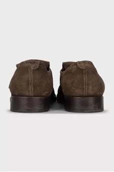 Men's suede slip-on shoes