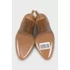Brown high heels