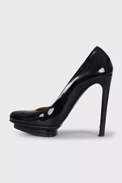 Eva patent leather heeled shoes