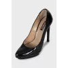 Eva patent leather heeled shoes