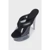 Black toe sandals