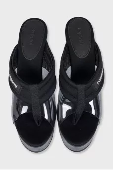 Black toe sandals