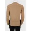 Sweatshirt with top with fringe and beads