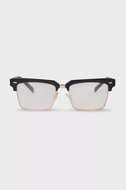 Rectangular sunglasses with logo