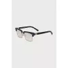 Rectangular sunglasses with logo