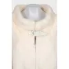 Short white mink coat