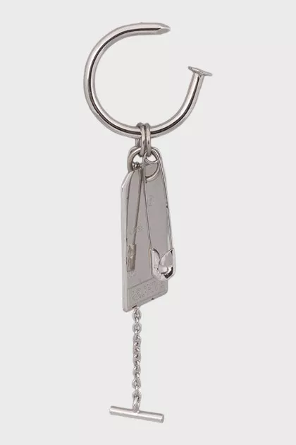 Single earring with pendants