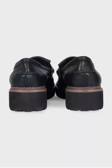 Black tassel loafers