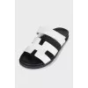 Chypre leather flip-flops
