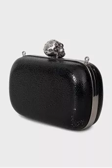 Клатч из кожи Skull