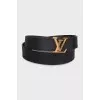 Reversible printed belt with signature buckle