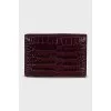 Burgundy cardholder