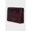 Burgundy cardholder