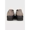 Brown suede brogues