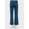 Direct cropped jeans of high landing