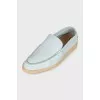 Turquoise Open Walk Loafers