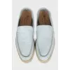 Turquoise Open Walk Loafers
