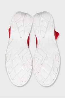 High-top sneakers made of textile
